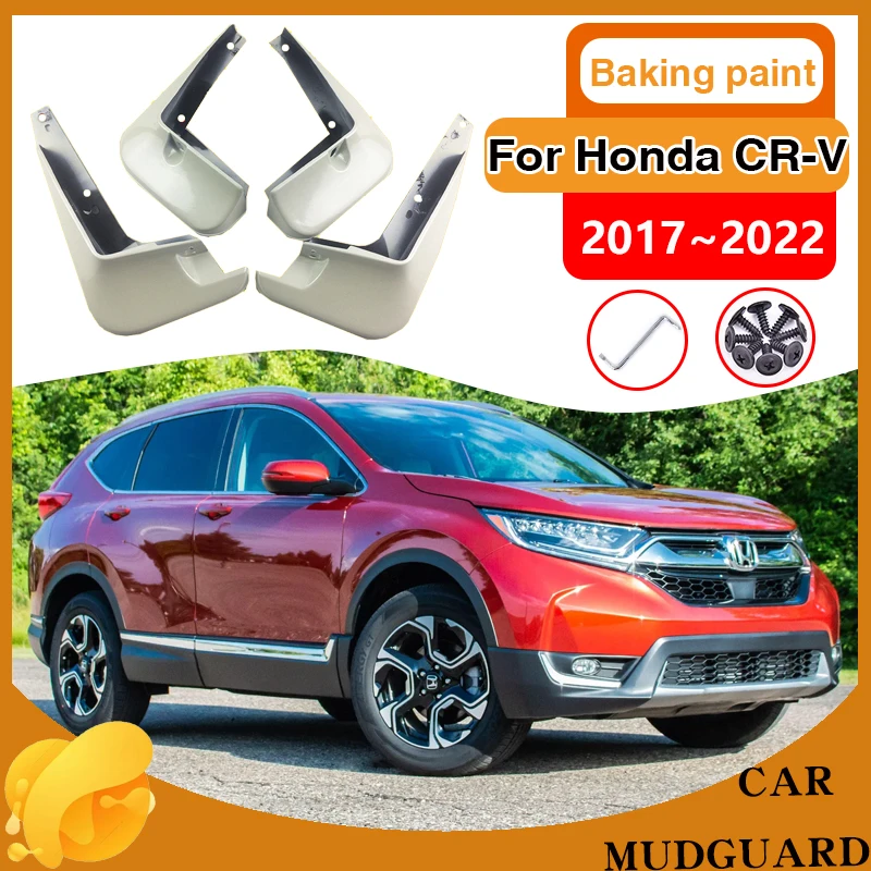 

Car MudFlaps Fender for Honda CR-V 2017 2018 2019 2020 2021 2022 Mudguard Splash Guard Baking Paint Mud Flap Sticker Accessories