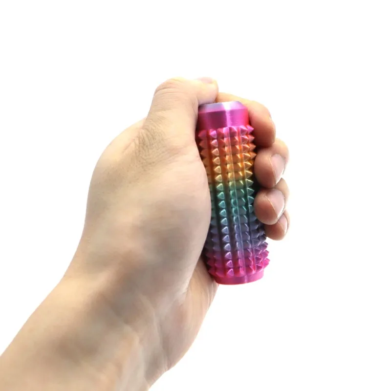 Taktiler Sensorischer Schlüsselanhänger | BPA-freies Fidget-Spielzeug zur Angstlinderung mit Stachelgriff, Tragbares Büro-Schreibtisch-Stressabbau-Tool – Detail 5