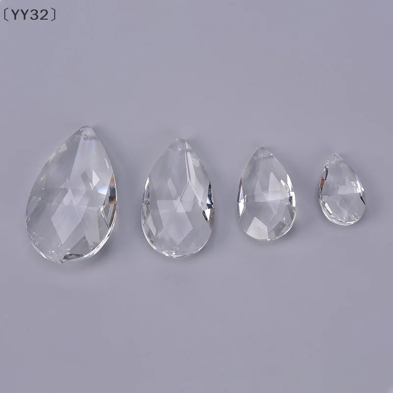 

〔YY32〕 1 Pcs Clear Chandelier Glass Crystals Lamp Multi Faceted Bead Hanging Drops Pendants