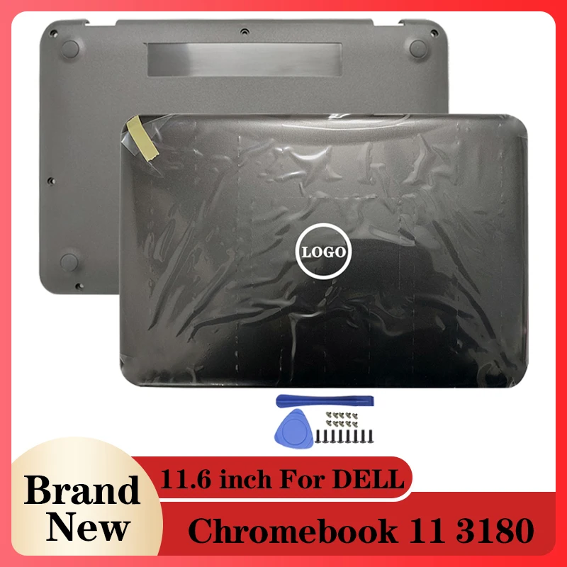 

Новый ноутбук ЖК-дисплей задняя крышка/нижний чехол для DELL Chromebook 11 3180 Тетрадь чехол Тетрадь компьютер чехол