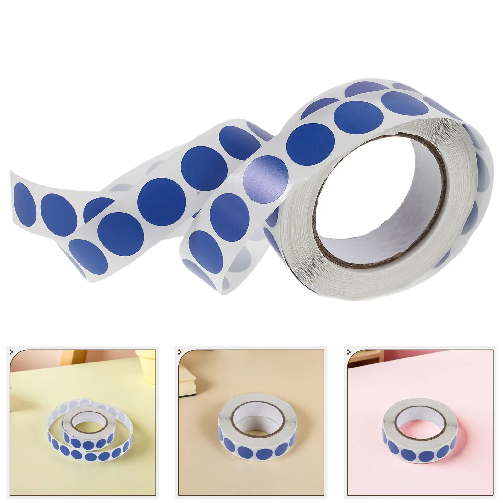 

3000Pcs Blue Classification Labels Self-Adhesive Round Dot Stickers for Office File Folder Organization Color Coding Labels Roll