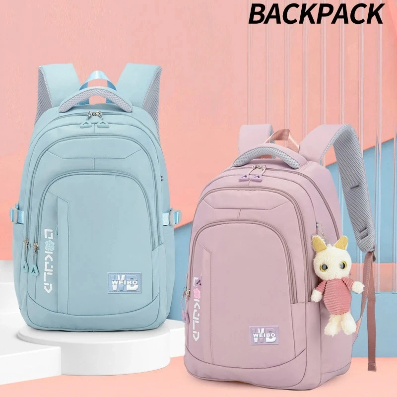 Teenager Backpack School Bag Back Pack For Girls Kids Child Female Women Class Schoolbag Bagpack Primary High Pink Book Children