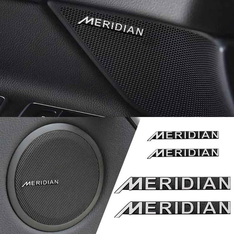 

High-Quality Metal MERIDIAN logo Stickers Car Hi-Fi Speaker Audio Speaker Badge Stereo Emblem Sticker Auto Styling Accessories