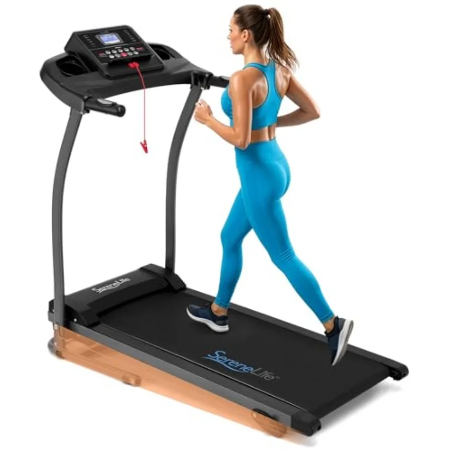 

Компактная цифровая портативная складная беговая дорожка для дома с 13-ступенчатой регулировкой наклона, 3.5 л.с., черная, с динамиками, Bluetooth, синхронизация с приложением, функция прослушивания музыки