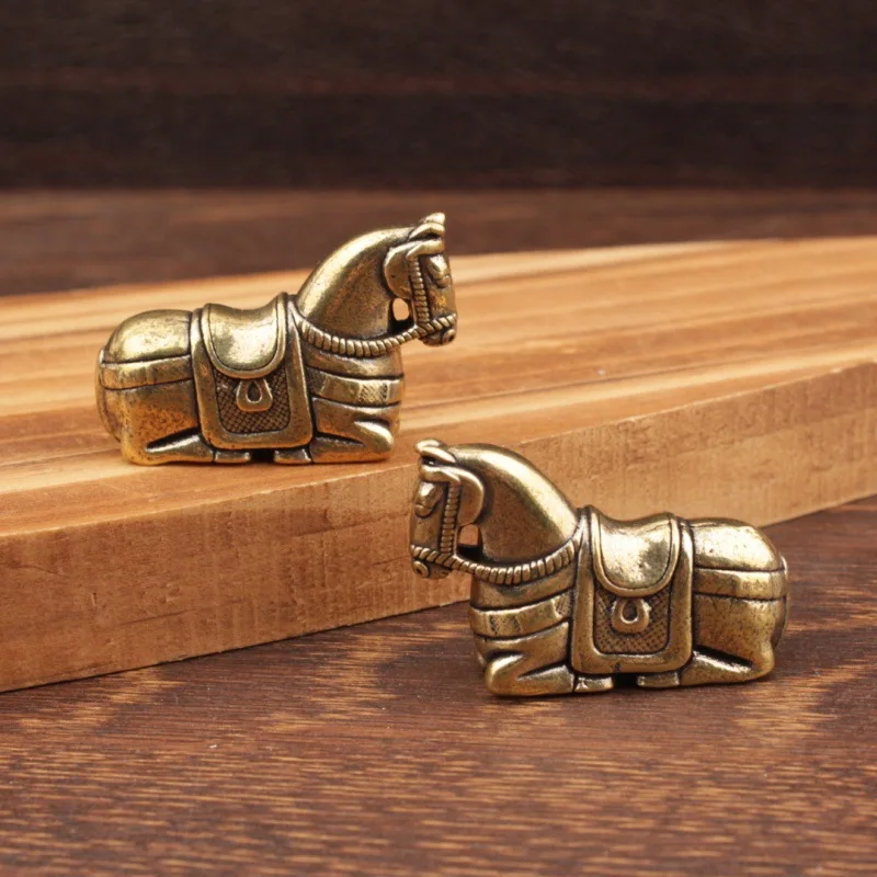 1 piece of brass ornaments Little Horse Year of the Horse Chinese-style ornaments Brass small copperware crafts