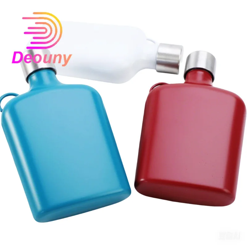 DEOUNY 8oz 304 Stainless Steel Small Wine Pot Portable Wine Bottle Russian Hip Flask Mini Alcohol Flasks