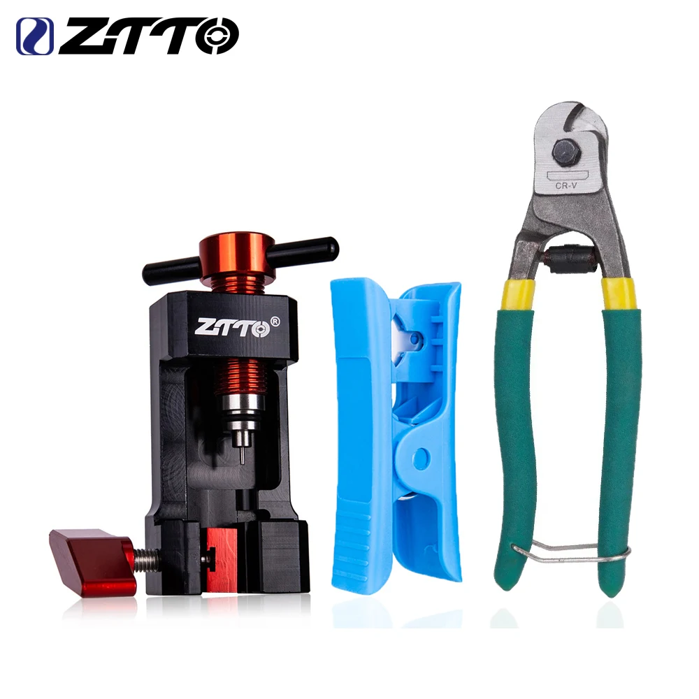 ZTTO Bicycle Brake Hydraulic Hose Oil Needle Driver Insert Install Tool Brake Shift Wire Cable Cutter For BH59 BH90 AVID Magura