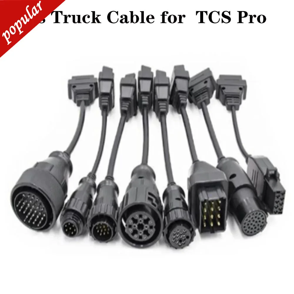 

2024 Truck Cables For 150 TCS Pro OBD2 Full Set 8pcs Trucks Cables Diagnostic Tool Connect Cable Adapter For Renault/Volvo