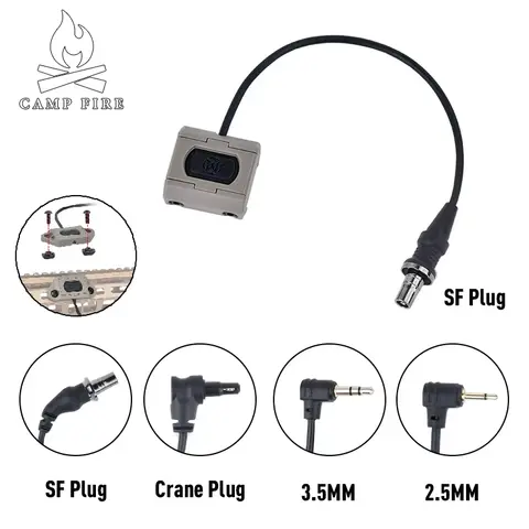 Tactical Remote Pressure Switch Flashlight Control Fit Keymod Picatinny Rail with AR15 NGAL AN/PEQ-15 Airsoft Model Accessories
