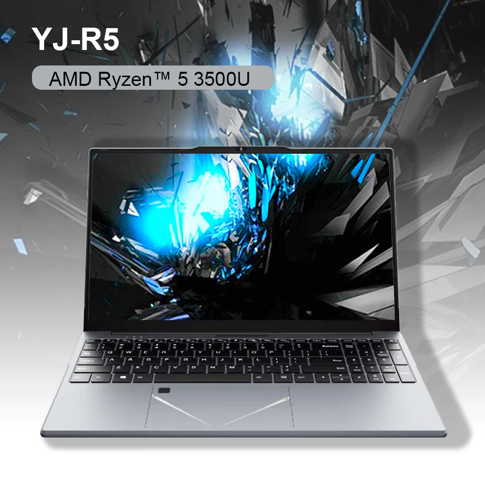 【YJ-R5】 180° flip Gaming Laptop AMD Ryzen™ 5 3500U 15.6'' IPS Screen Laptops DDR4 MAX 32GB 2*SSD Win11 Fingerprint Notebook