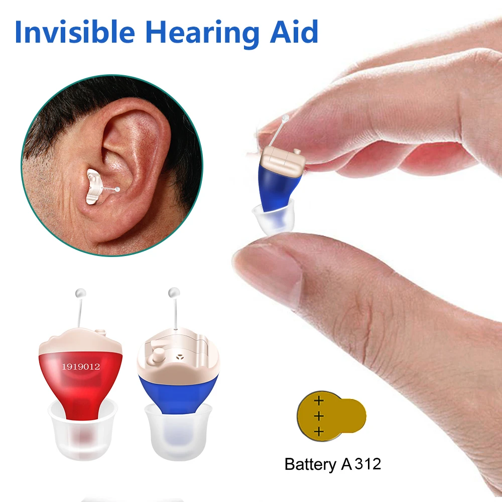 Hearing Aid for Deafness Invisible Hearing Aids Digital 6 Channels Sound Amplifier For Elderly with Noise Cancelling audifonos