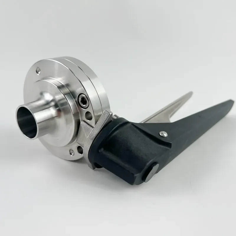 Food-Grade 304/316 Stainless Steel Clover-Type Sanitary Clamp Manual Butterfly Valve (for Water Supply)