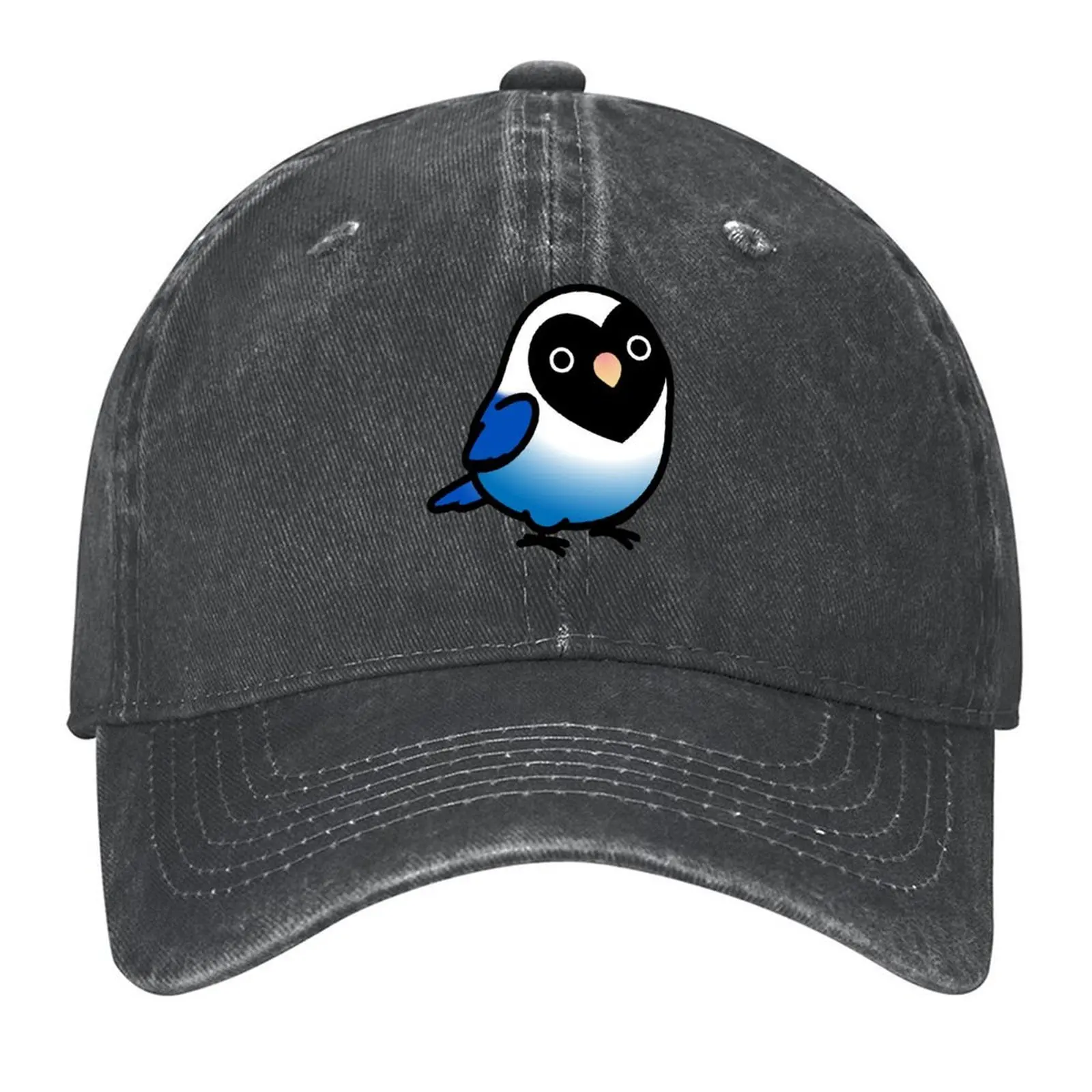 

Chubby Black-masked Cobalt Lovebird Baseball Cap sun caps Sun Cap fashionable Luxury Brand Woman Hats Men's