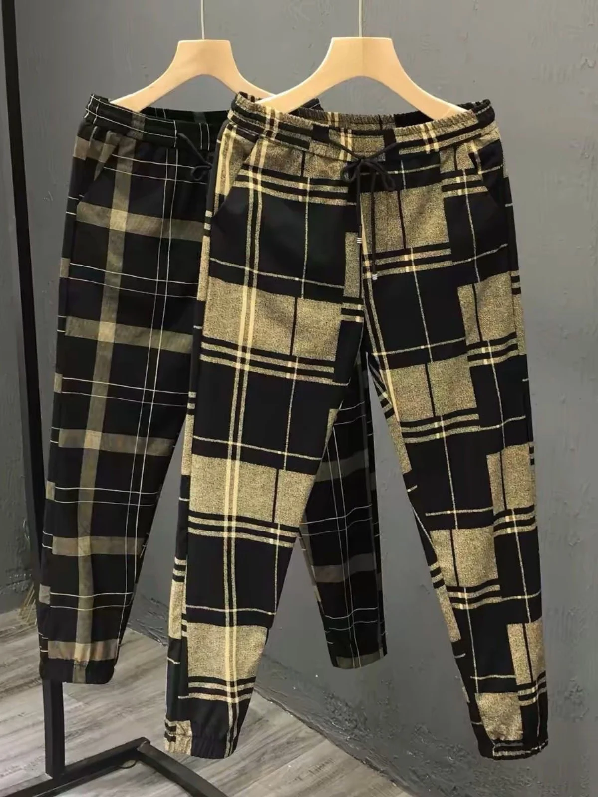 

Модные мужские летние повседневные брюки Slim Fit, тонкие, дышащие, укороченные (до щиколотки), молодежные, универсальные, трендовые, для подростков, с манжетами.