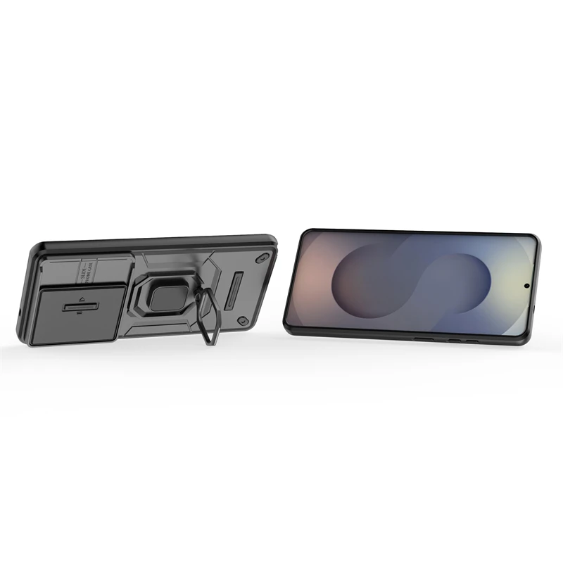 Etui z przesuwaną osłoną aparatu do Samsung Galaxy S26 Ultra, odporne na wstrząsy, z uchwytem na telefon i magnetycznym mocowaniem. — zdjęcie produktu 4