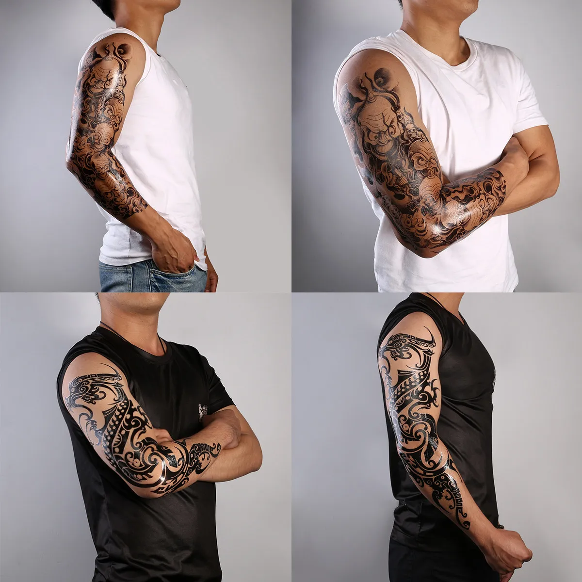 

Waterproof Temporary Tattoos 4 Sheets Diverse Designs For Arm Body Decoration Stickers Fake Tattoo Arm Waterproof
