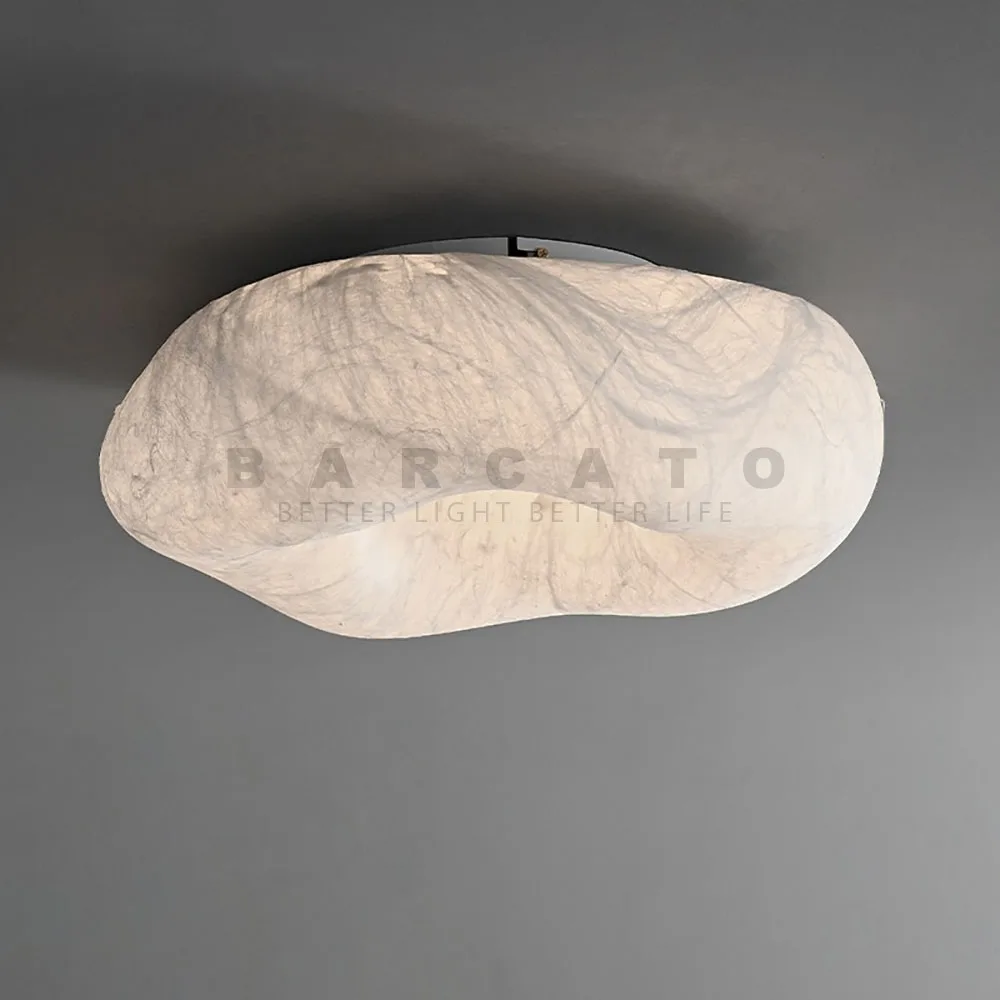 Nordic Led Wabi Sabi Ceiling Lights Handmade Silk Ceiling Light Japanese Creative Bedroom Living Led Indoor Lighting Fixtures