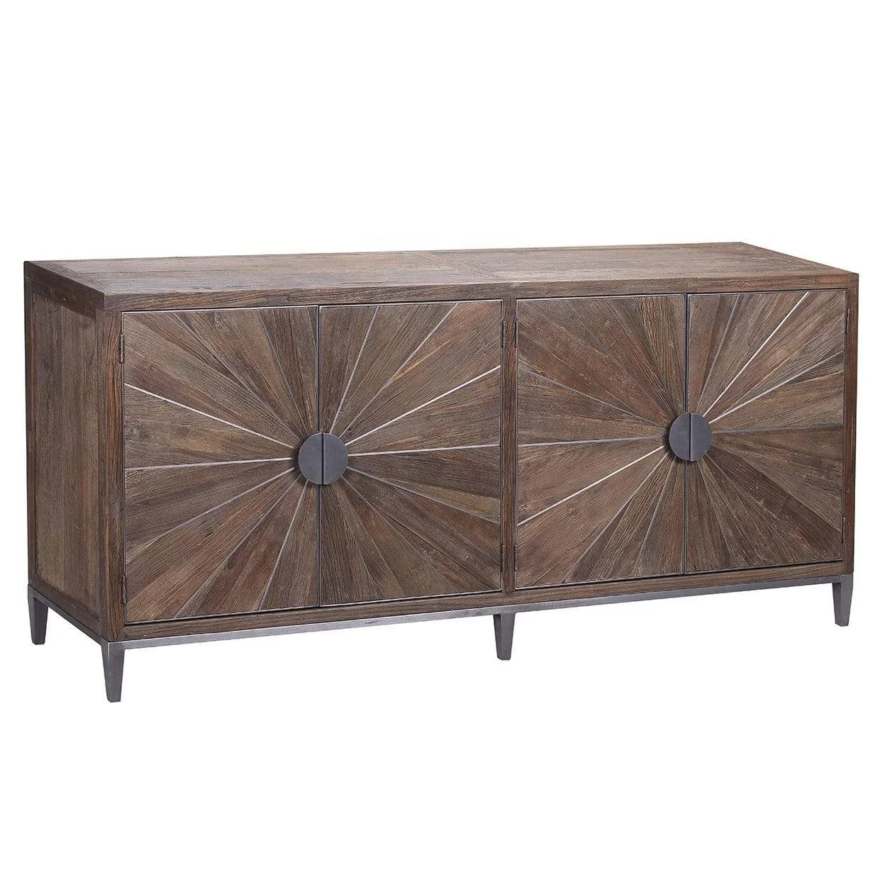 Modern solid wood 2 door sideboard furniture sideboard buffet cabinet 4
