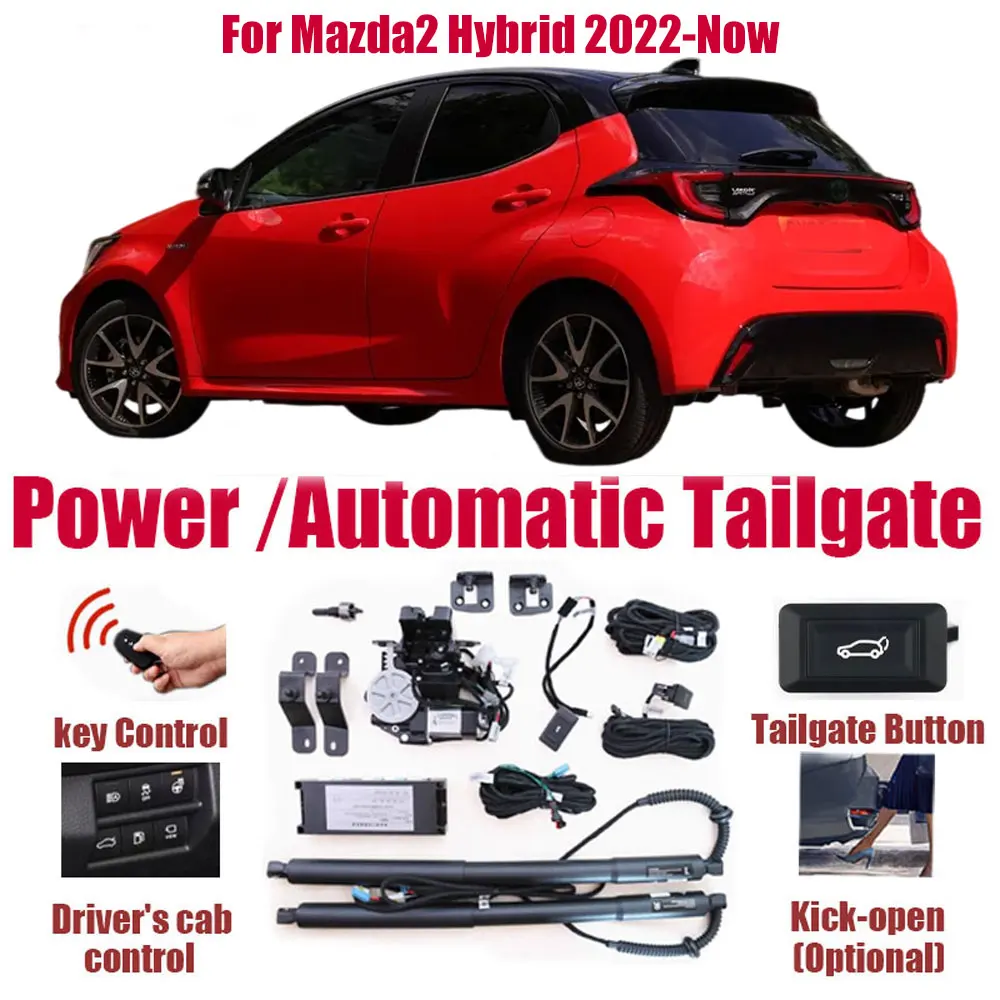 

For Mazda2 Hybrid 2022-Now Car Automatic Lifting kit Opening Trunk Electric Lift Tailgate Power Tailgate Lift Kit Trunk Opener
