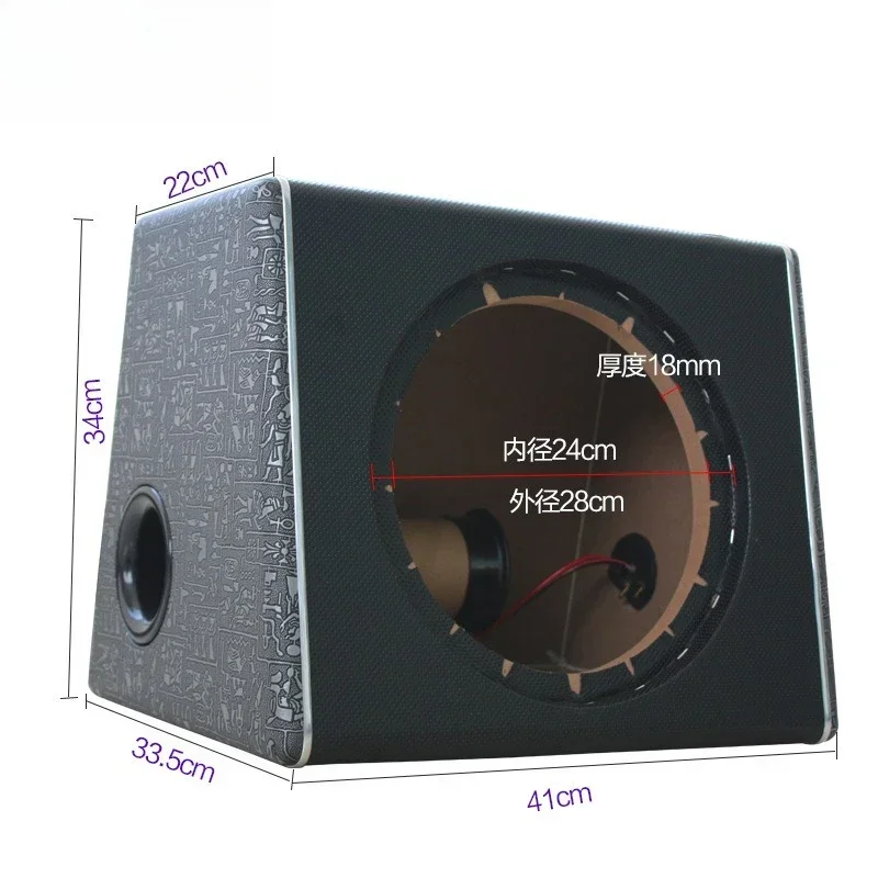 مكبر صوت للسيارة مقاس 10 بوصة صندوق خشبي صندوق فارغ صندوق تعديل الصوت عالي الكثافة