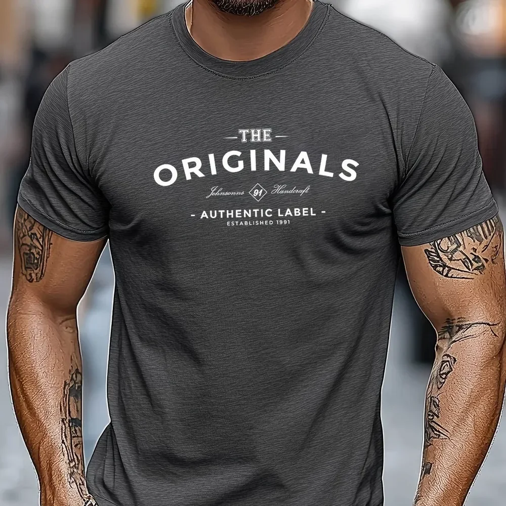 Summer Fashion Simple Letter 3D Print Men's Quick-Drying Breathable T-Shirt Multi-Functional Sports Short-Sleeved Shirt