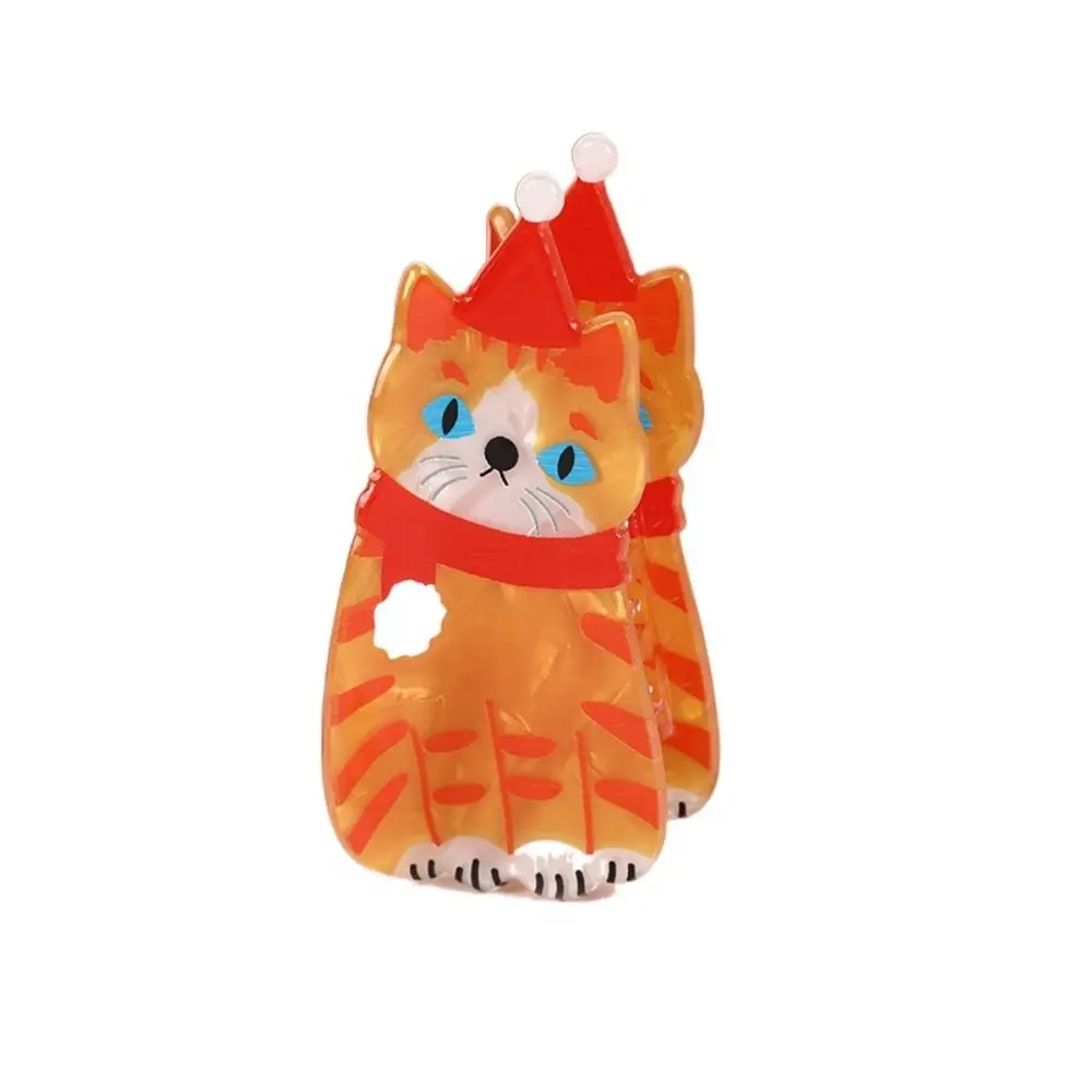

Puppy Animal Dog Hair Claw Cartoon Christmas Hat Hair Clip Cat Hair Clip Grab Clip Festival Headdress Christmas Elk Shark Clip