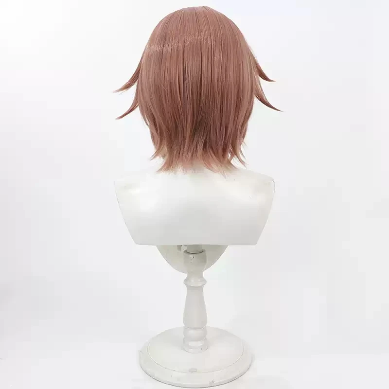 트위스트 원더랜드 릴리아 Vanrouge 코스프레 가발, 여성 다크 브라운 짧은 내열성 합성 머리, 할로윈 파티 애니메이션 가발