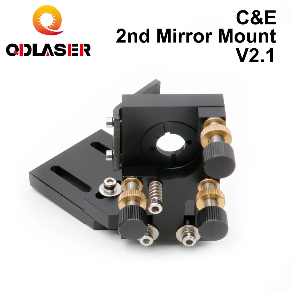 Imagem -03 - Qdlaser-montagem de Espelho para Máquina de Corte e Gravação a Laser Lasers Co2 Montagem Integrativa Preto 25 mm Série c e e