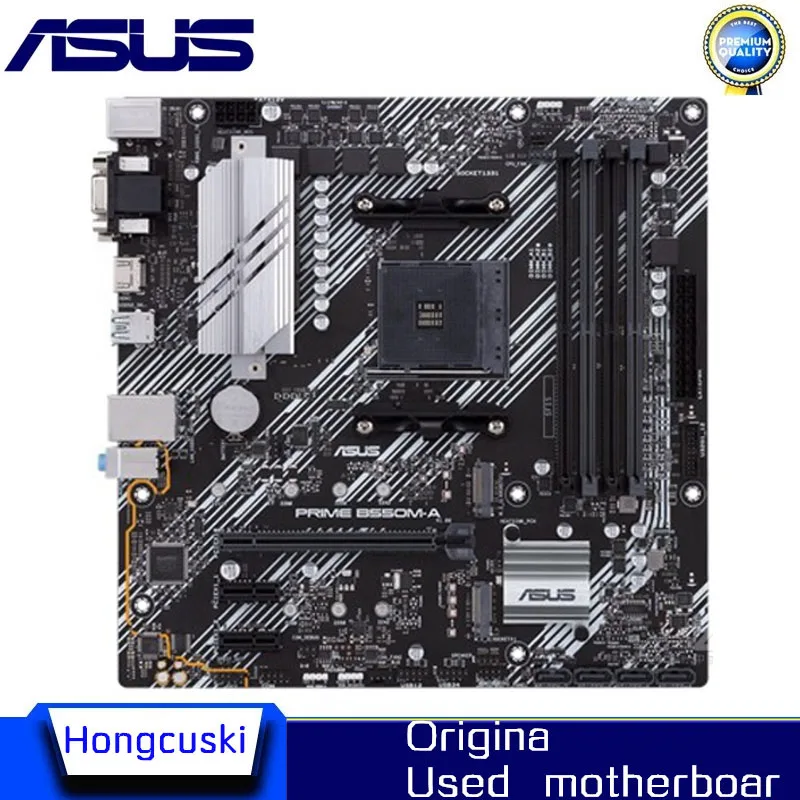 Used For ASUS PRIME B550M-A Motherboard Socket AM4 DDR4 For AMD B550M B550 Original Desktop PCI-E4.0 m.2 sata3 Mainboard