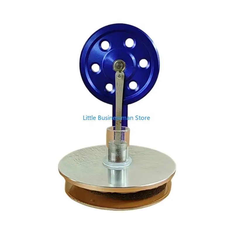 Stirlingmotor, 2,95 Zoll Durchmesser, 3,94 Zoll Höhe, funktioniert auf Kaffeetasse für lustige Physik-Anzeige M76A – Detail 9