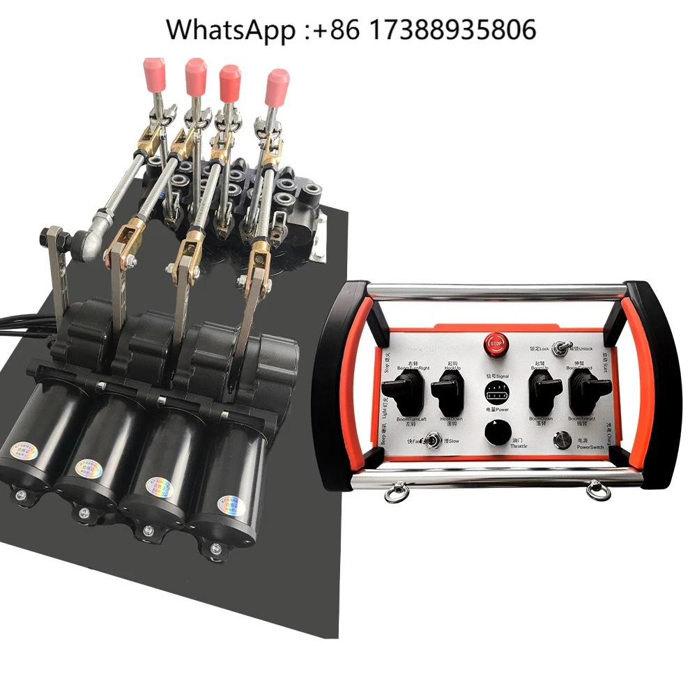 12v 24v Long Distance Industrial Hydraulic Proportional Joystick Wireless Truck Crane Remote Controller