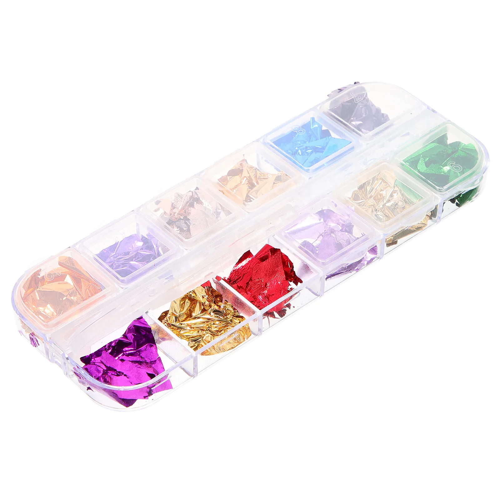 

12 Colors Metallic Foil Paper Aluminum Texture Craft Filler for Resin Epoxy Projects Safe Material Decorative Shine
