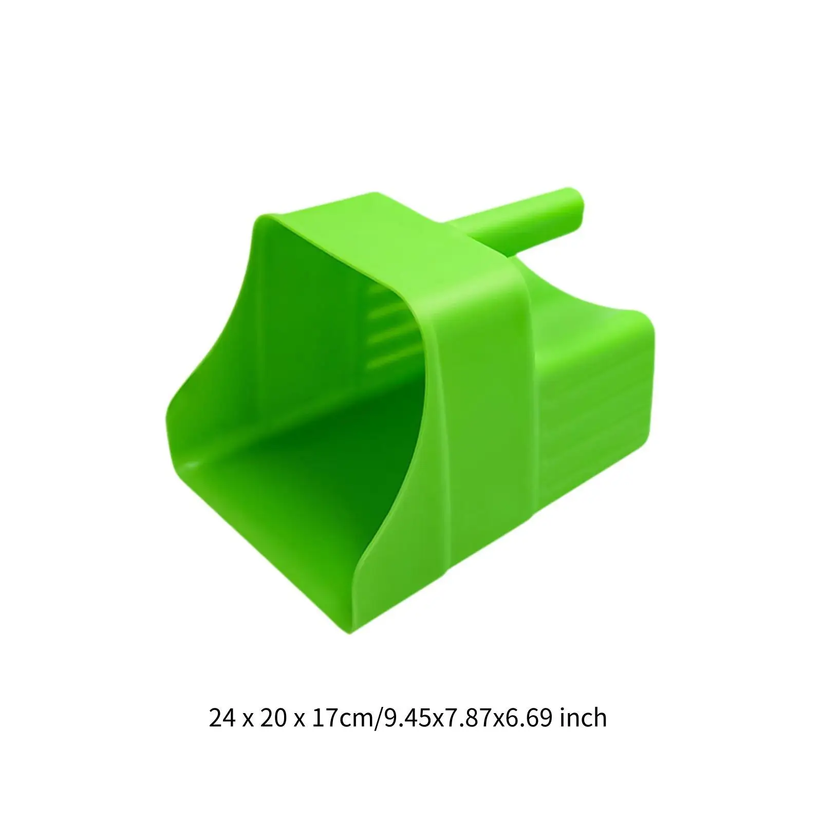 

Enclosed Feed Scoop with Grip Reusable Feeding Supplies for Horses Livestock Chicken Farm Handheld Feed Shovel