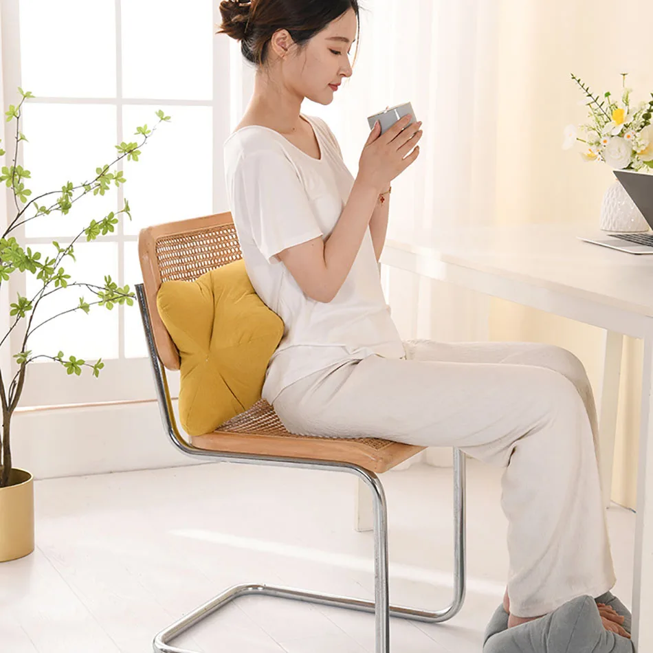 Soft Multifunctional Lumbar Pillow Office Chair Cushion Comfortable Back Support Pillow Not Removable