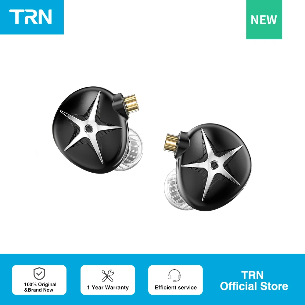 TRN Starfish In-Ear-Kopfhörer mit großem dynamischen Treiber, geeignet für Musik und Gaming.