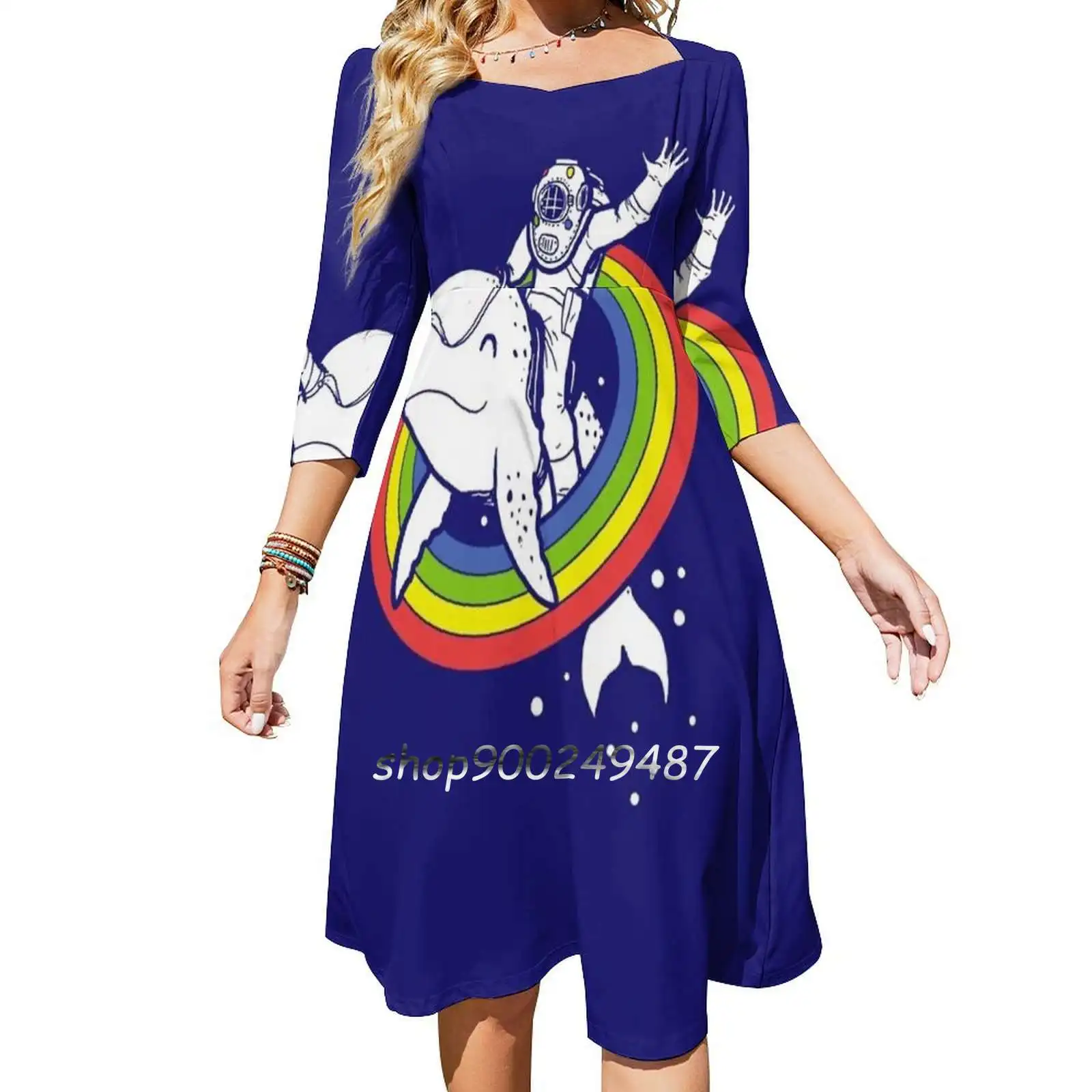 Epic Combo #24 Evening Party Dresses Midi Sexy Dress Female Sweet One Piece Dress Korean Epic Combo Unicorn Astronaut Diver