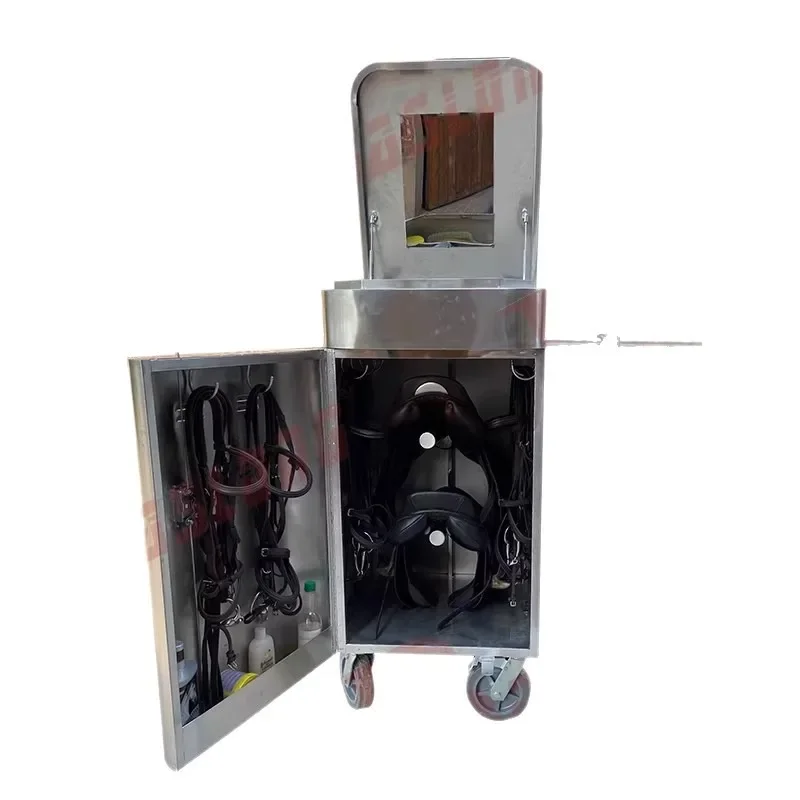 Saddle Box Equestrian Metal Saddle Box, Mobile Gear Box