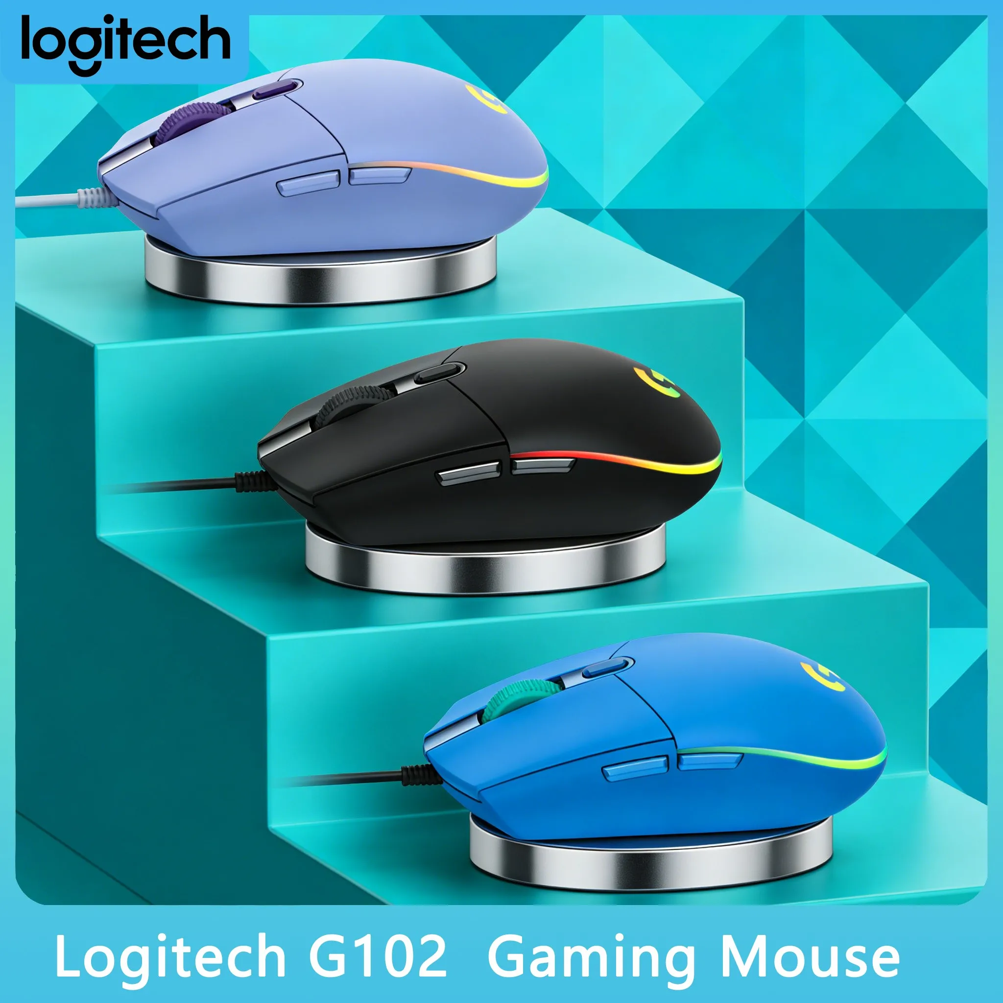 

Logitech G102 Gaming Mouse RGB LIGHTSYNC 16.8M Colors Sync with Game