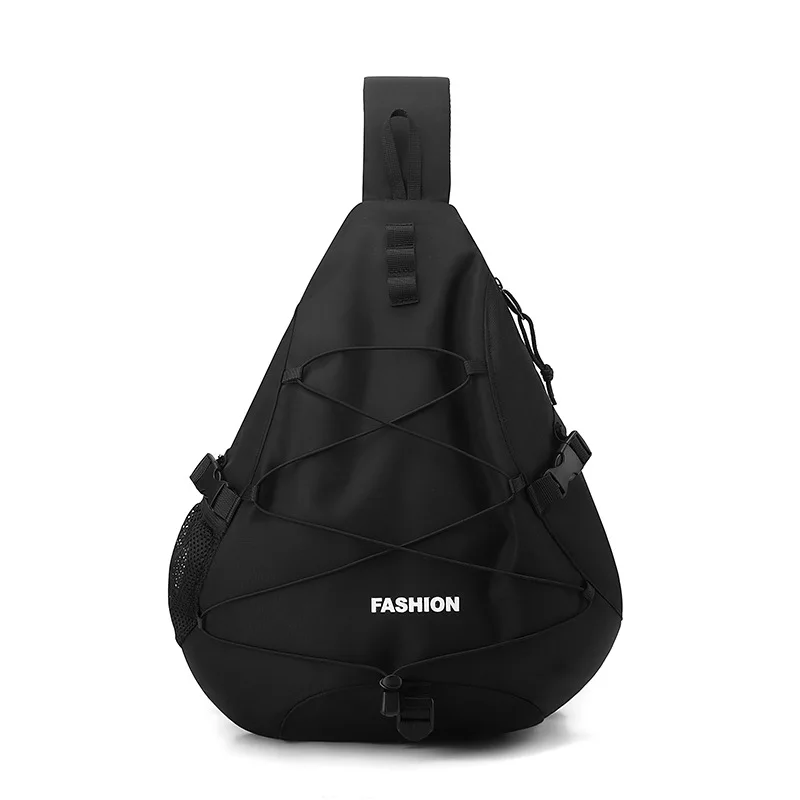 Outdoor Triangle Crossbody Chest Bag for Men, Nylon Waterproof Cycling Backpack, Multifunctional Lightweight Sports Shoulder Bag, Commuter Cycling Bag