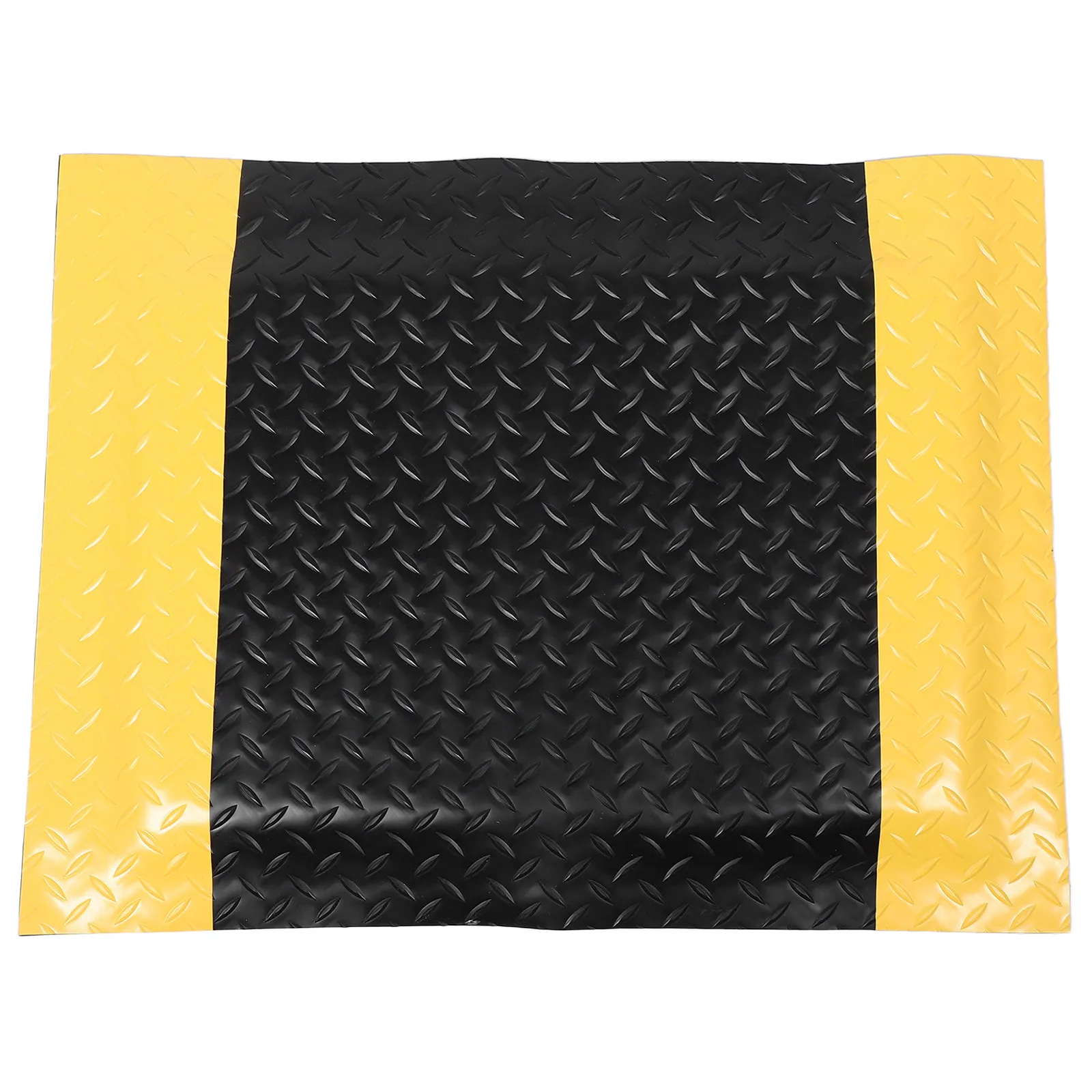 Anti Static Industrial Floor Mat Heavy Duty Non Slip Safety Diamond Plate Yellow Border Ergonomic Standing Mat Workstation view 3