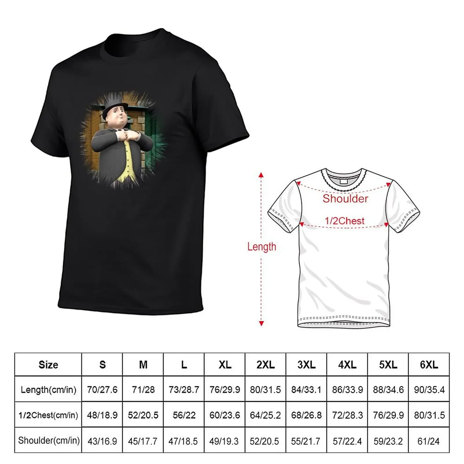 The Fat Controller Sir Topham Hatt T-Shirt quick drying Aesthetic clothing summer clothes shirts graphic tees mens tall t shirts