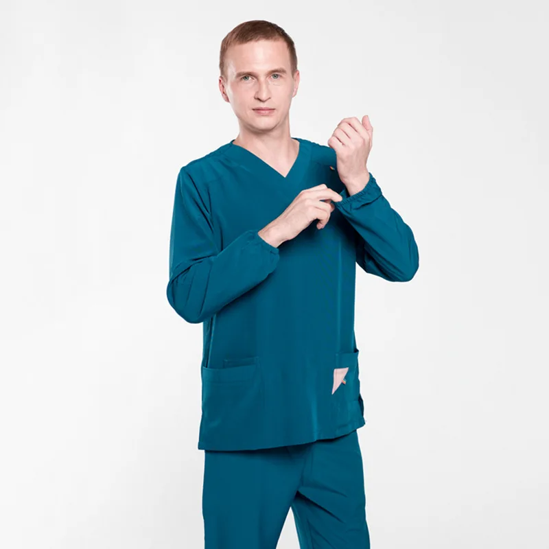 

Pharmacy Nurse Uniform Hospital Doctor Workwear Dental Surgery Uniforms Medical lab Wash your hands Work long-sleeved Two-piece