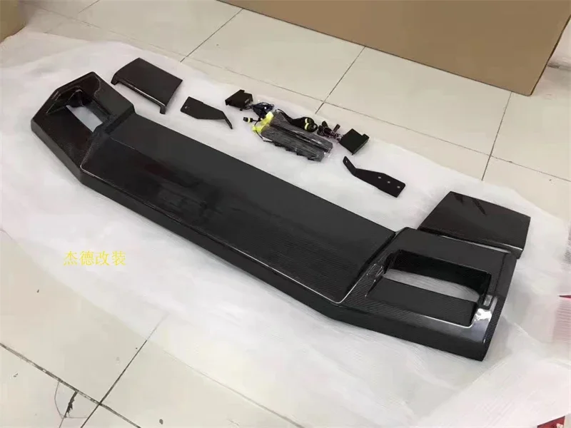 For Benz Big G Class W463 W464 G500 G550 G350 G63 Real Carbon Fiber Wing spoiler Roof Top Overhead Light Spotlights Full Body Ki