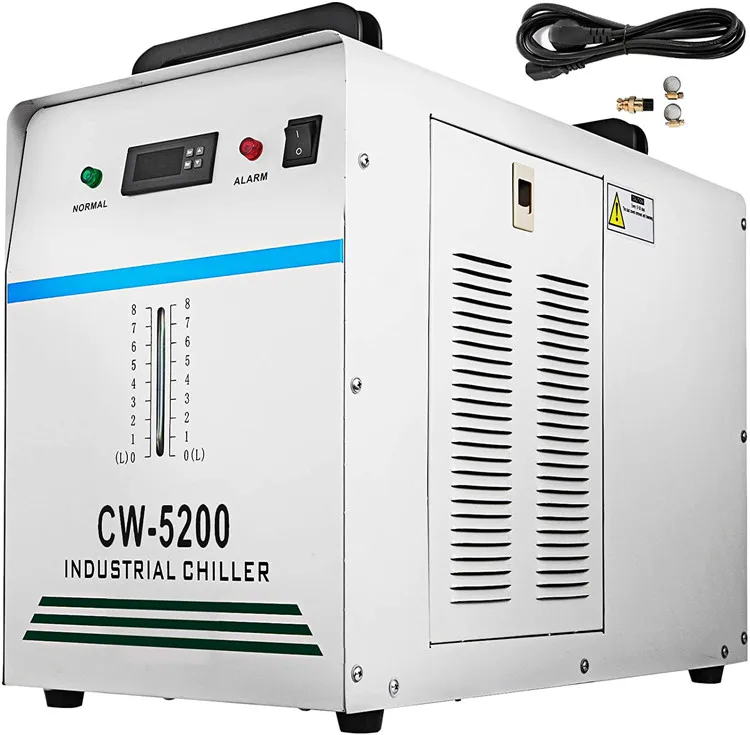 8.5L 1400W Industrial Water Chiller 0.93HP Water Cooling System CW5200DG Water Cooler Cools 5200 BTU/Hour