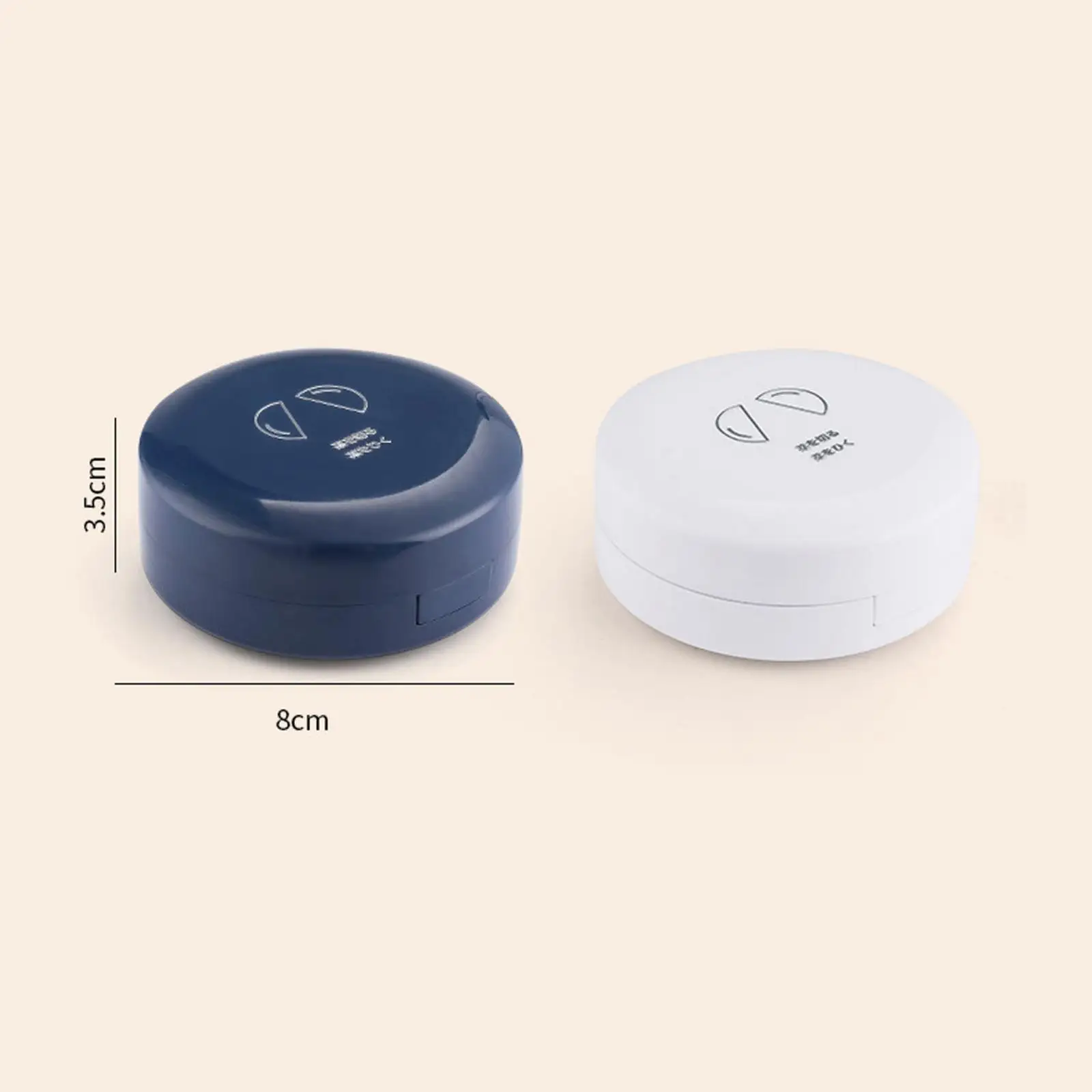 Pill Case Organizer Reminder Case Double Layer Compact Pillbox with Cutter Pocket Medicine Box for Trips and Commuting