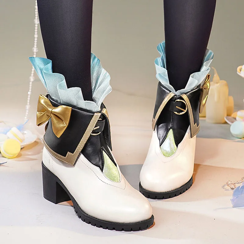 Anime Game Honkai: Star Rail Firefly Cosplay Leather Shoes Boot For Adult Women Halloween Carnival Role play Customized Shoes