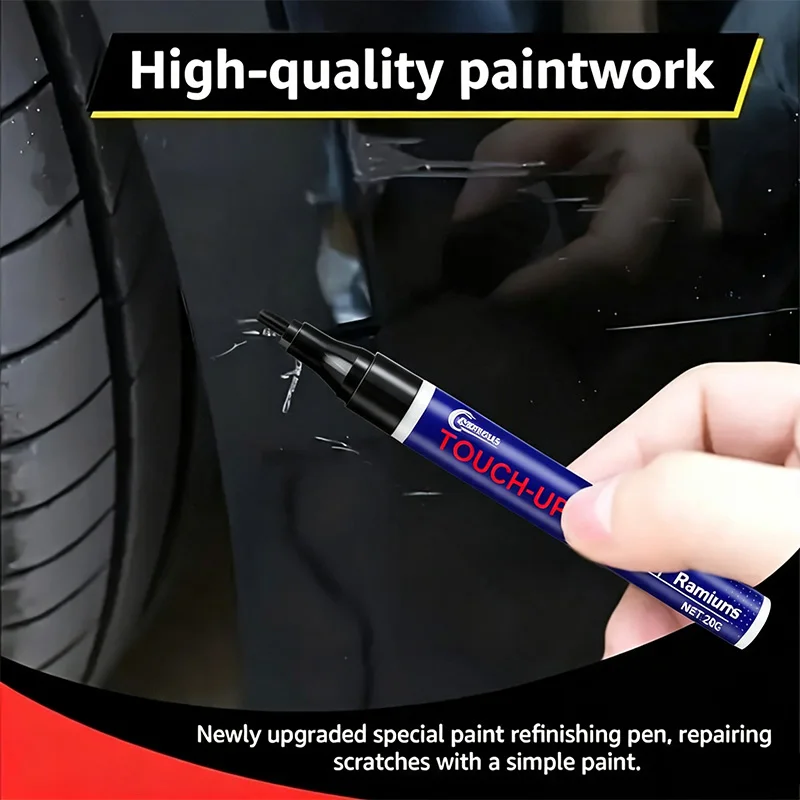 Car Interior Repair Touch-Up Pen - Special for Center Console/Door/Steering Wheel Discoloration Scratches, Plastic Leather