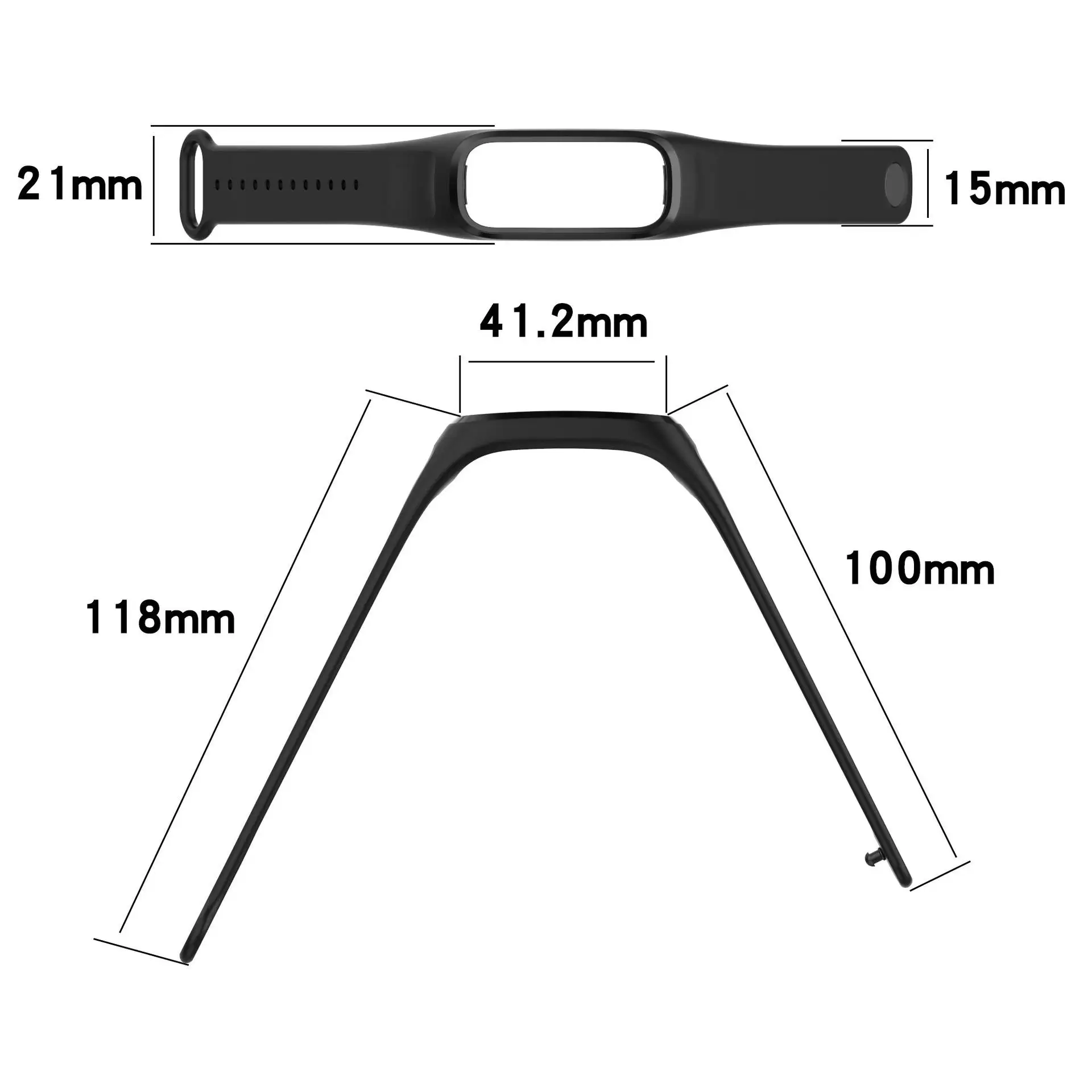 Adjustable Soft Silicone Watch Strap For OPPO Band,Sports Wristband Replacement Watchband For Oppo Band Bracelet Watch Accessory