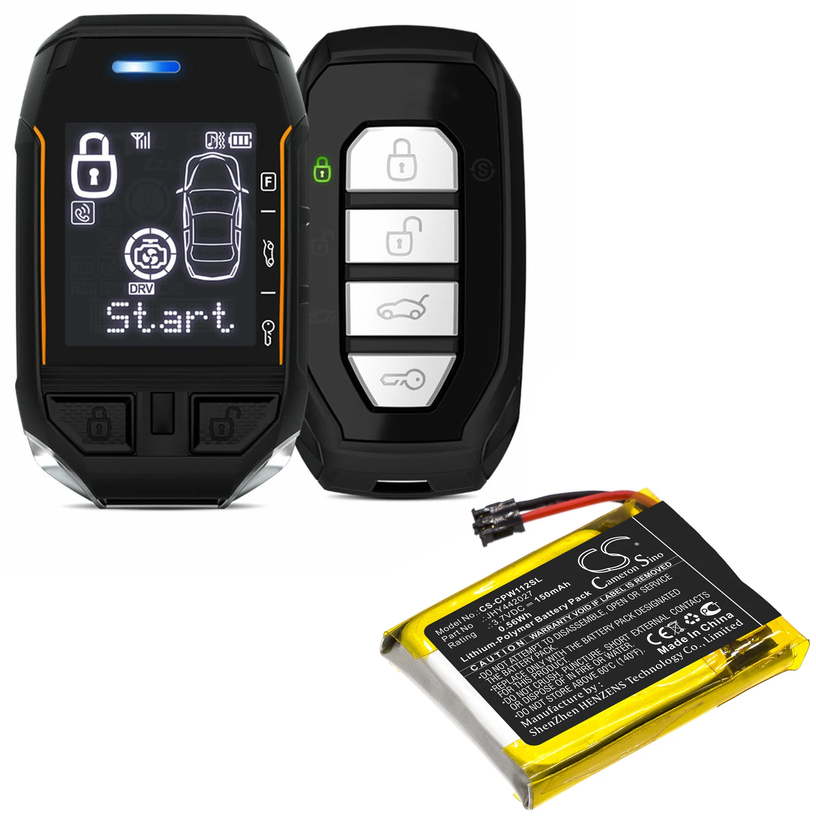 

Remote Start and Entry Systems Battery For Compustar JHY442027 Pro RFX T2 RFX-P2WT12 RFX-P2WT12-SS P2WT11-SS 2WT11R 2WT12-SS