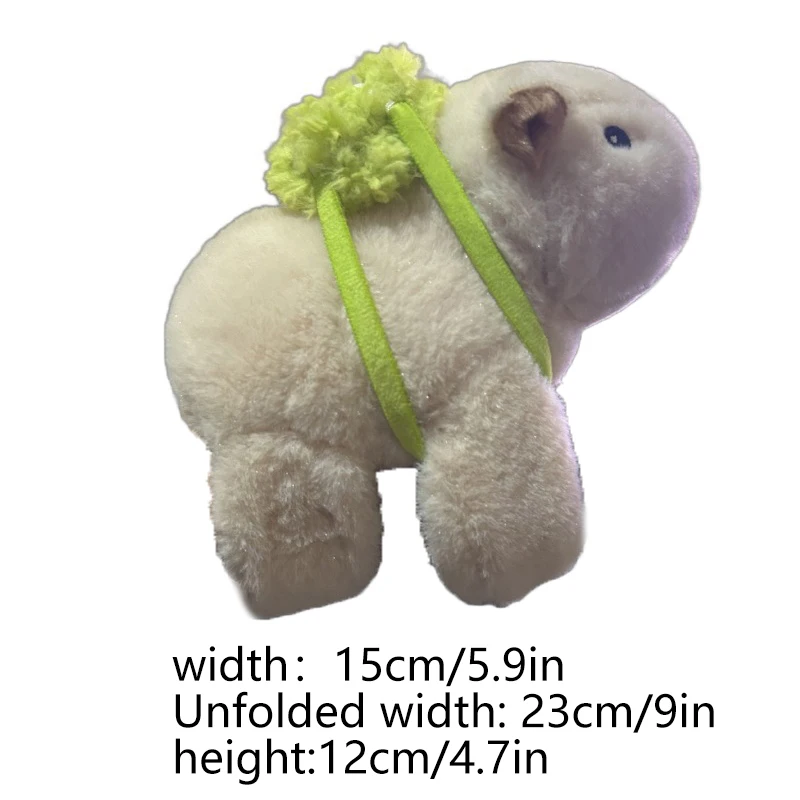 2024 New Capybara Plush Clap Circle Toys Capibara Anime Fluffty Stuffed Animals Wrist Hug Plush Soft Doll Birthday Kid Gift Toys